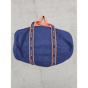 Warden Brooks New York Alphasights Canvas Banker Duffle Bag Navy Made in USA